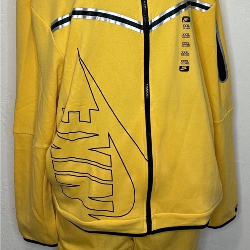Nike Yellow Jacket with Black Outlined Swoosh